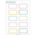 Stickers plancha Love pastel 10s 1u